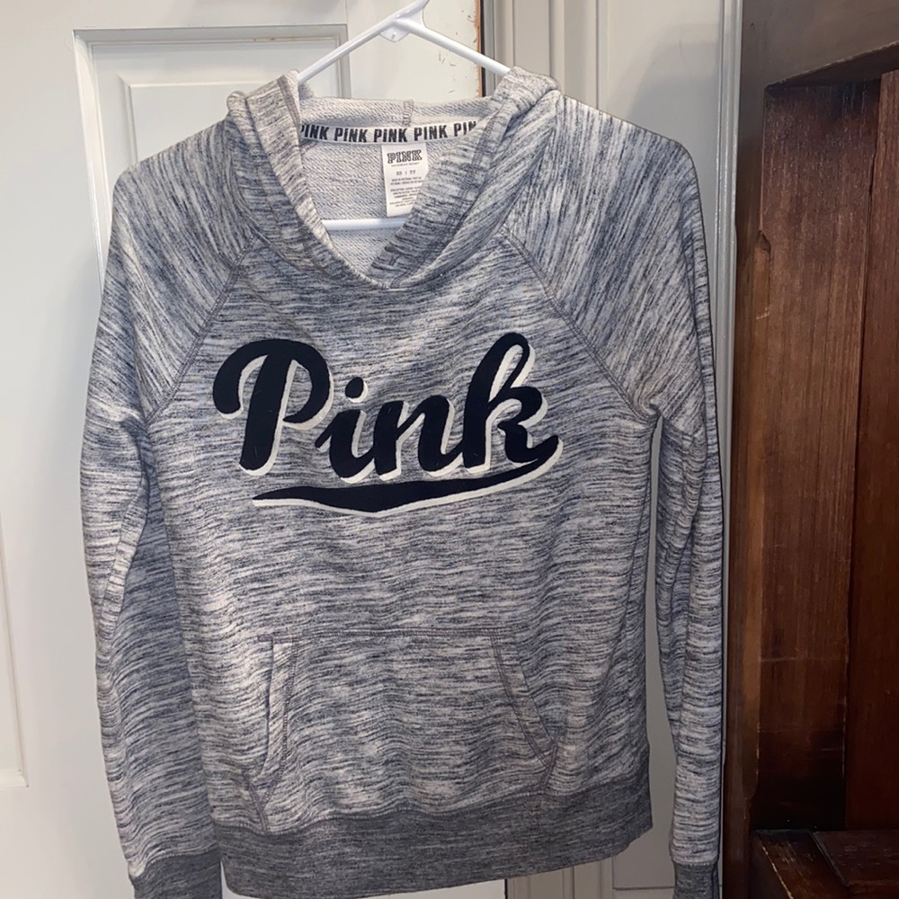 Light grey PINK comfortable casual hoodie